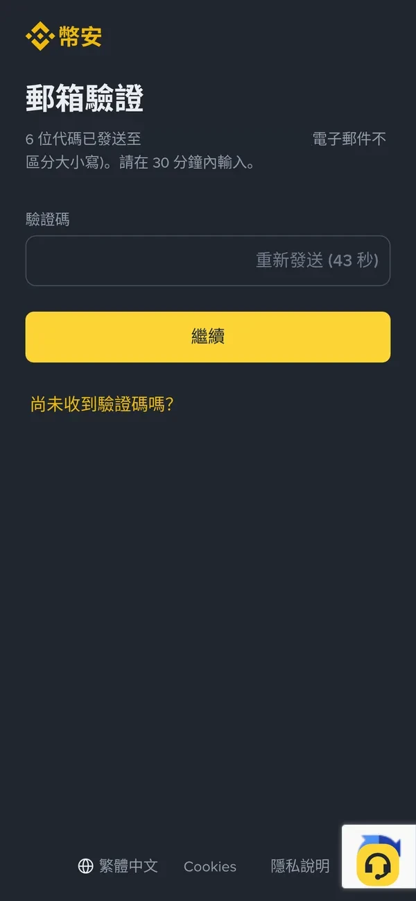 幣安驗證碼