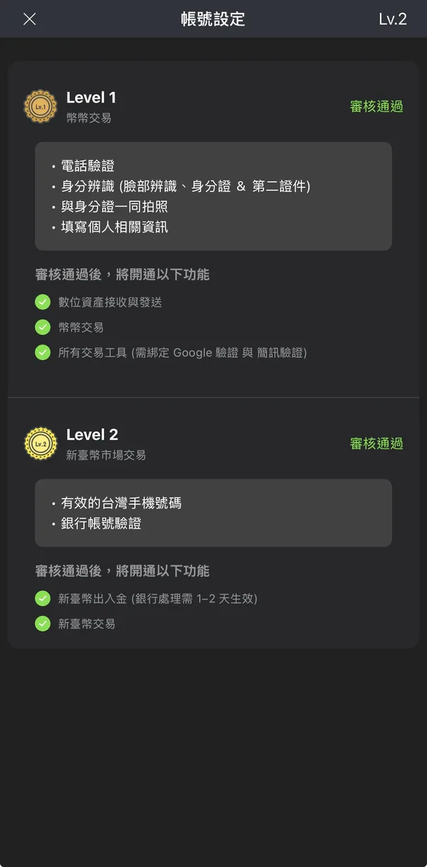 MAX 會員等級頁